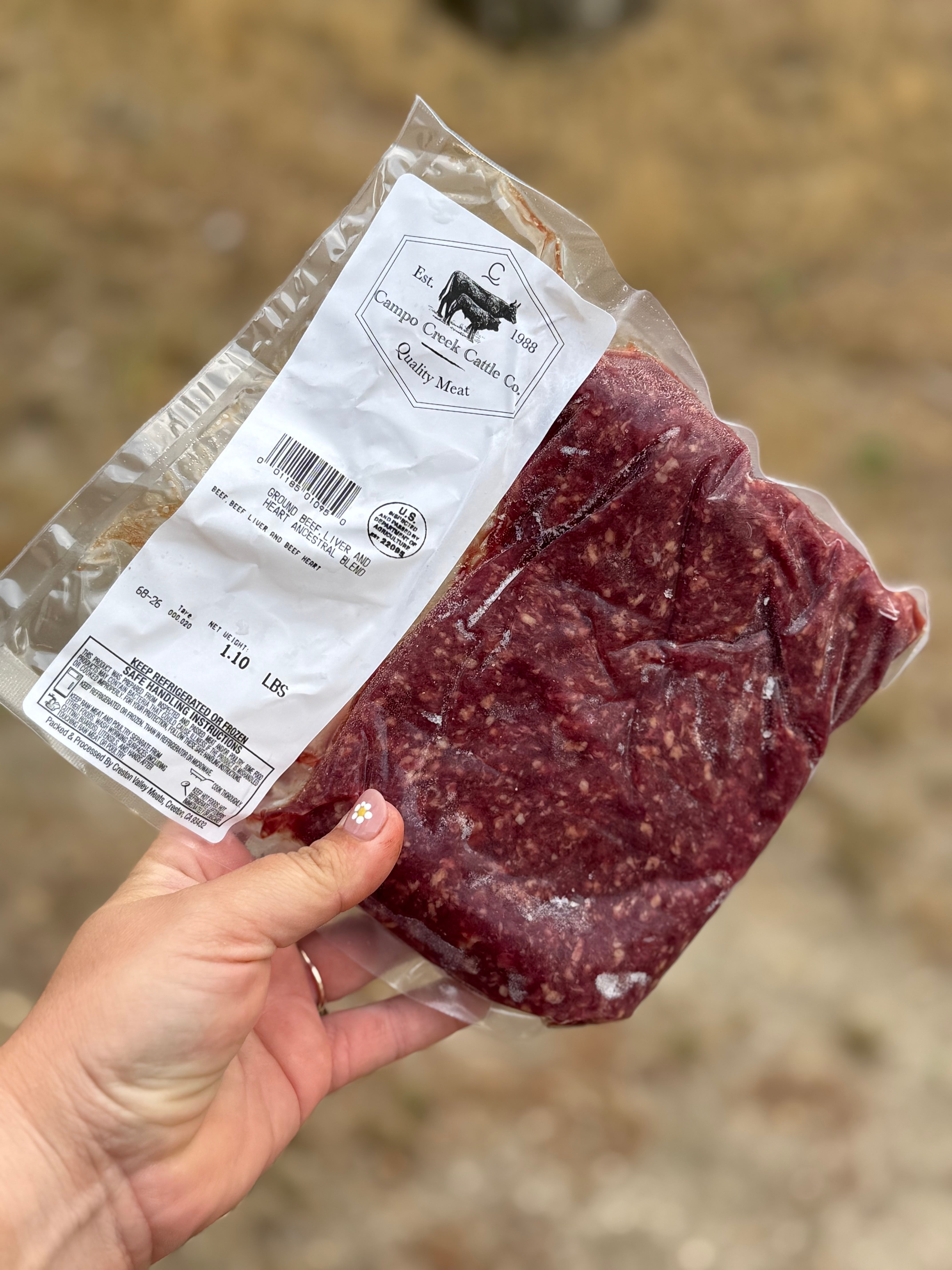 Ancestral blend ground beef