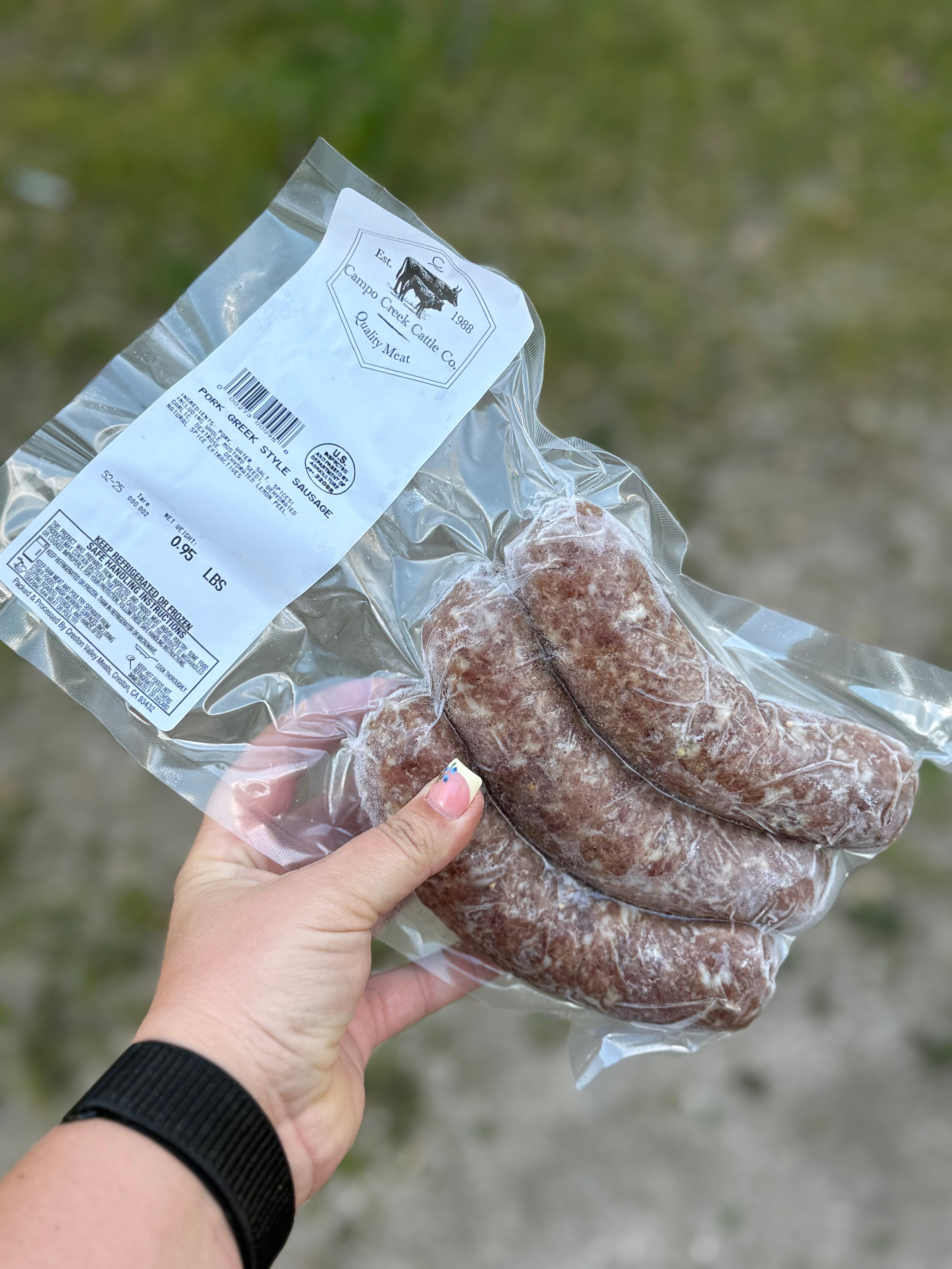 Pork Greek Style Links